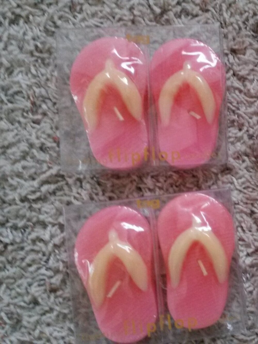 FLOATING FLIP FLOP CANDLES ...4 Sets